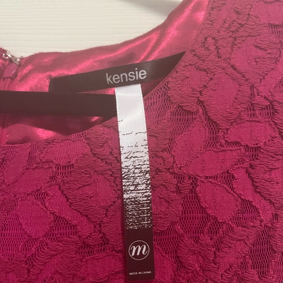 Kensie A-line dress in ultraberry - Picture 2 of 5